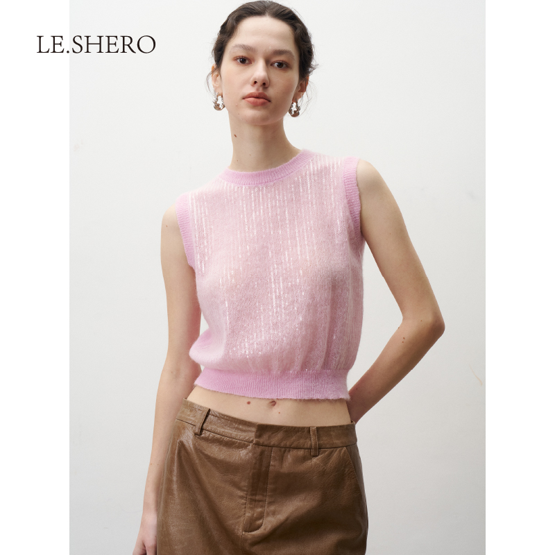 无袖内搭毛织慵懒秋冬季马甲简约