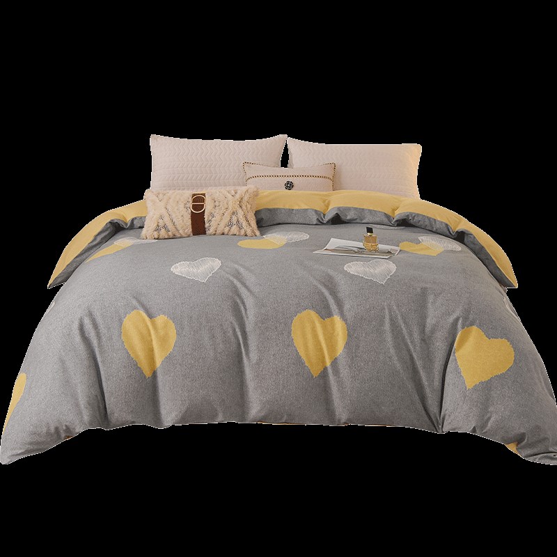 秋冬季新品纯e棉被套单件保暖全棉磨毛被罩儿童150x210cm200x230c