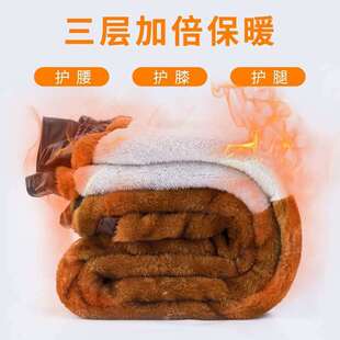 加绒加厚摩托车骑行外卖防风防水保暖宽X松加肥大棉 冬季 皮裤 男士