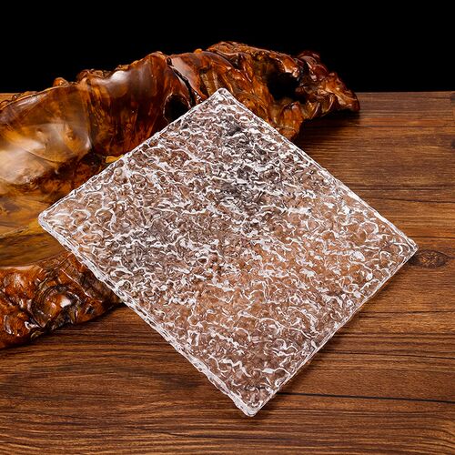 玻璃砖隔断墙水晶挂片屏风u网红水晶砖透明超白冰纹实心砖玄关隔