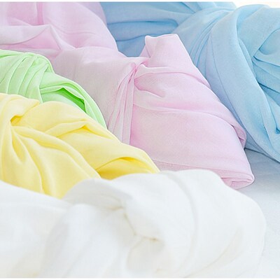 单层纱布a纯色里子布可做裙子里衬布薄款全棉布纯棉单层纱布布料