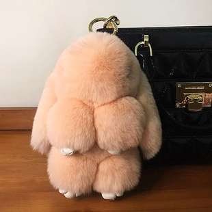 兔毛小兔子e毛绒玩具垂耳兔玩偶长耳兔书包挂件长毛兔公仔手机挂