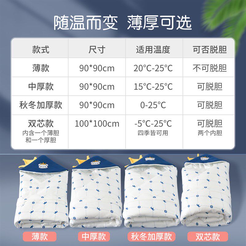 纯棉新生婴儿f包被春秋冬季加厚款初生儿抱被产房襁褓包巾包单用