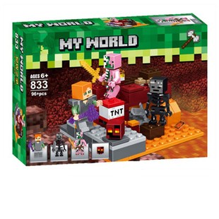 我的世界2d020村庄甜瓜农场房子迷你世界凋零拼装积木儿童节礼物