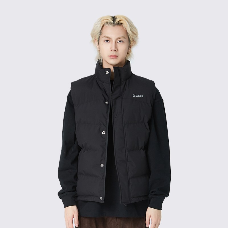 Gastbation马甲棉服秋冬新款休闲棉衣加厚马甲工装外套男夹克背心