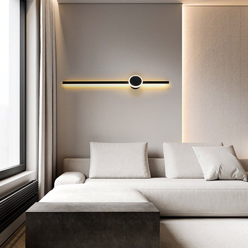 极简长条触摸壁i灯客厅格栅电视背景墙装饰灯卧室床头带开关壁灯