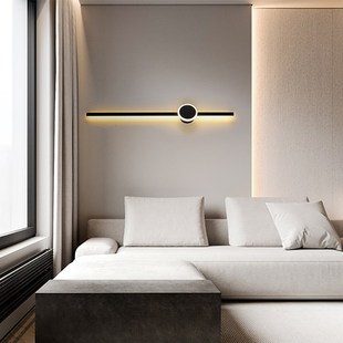 极简长条触摸壁i灯客厅格栅电视背景墙装饰灯卧室床头带开关壁灯