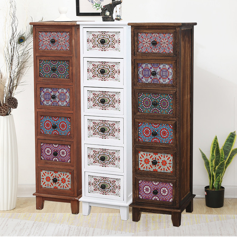 夹缝小斗柜厨房冰箱30cm缝隙浴室窄柜卫生间抽Q屉式彩色收纳柜整