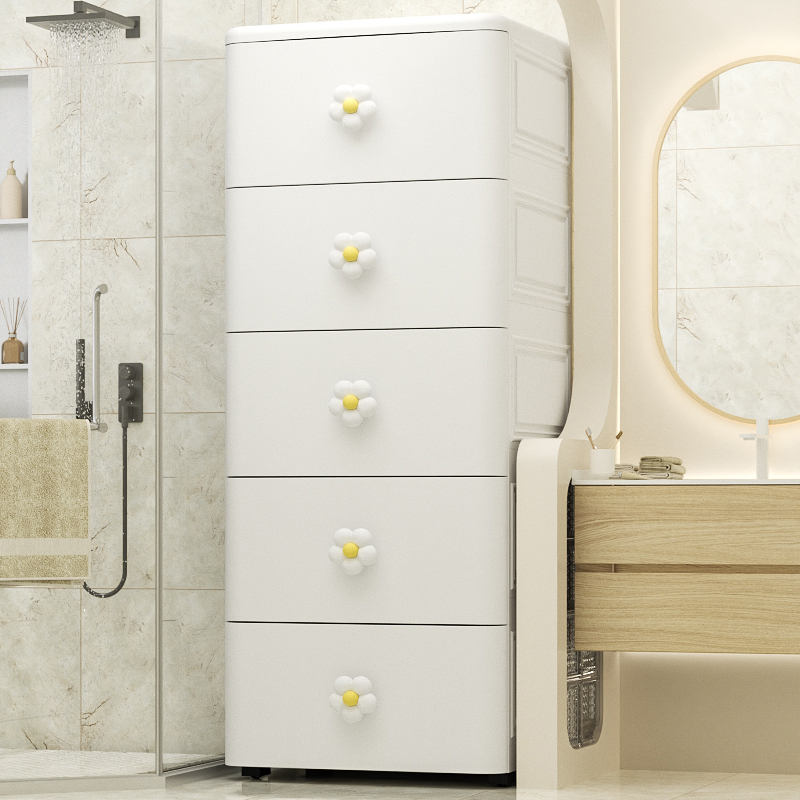 加厚抽屉式收纳柜卧室五斗柜床头柜F玩具收纳柜多层客厅置物柜家