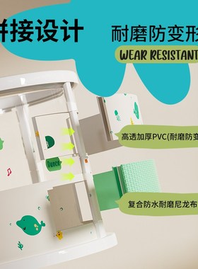 Voutdoing婴儿o游泳桶新生儿童泡澡桶家用可折叠游泳宝宝洗澡浴桶