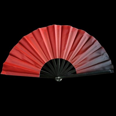 好开合蓝色渐层牛津布扇子万僵书简水墨孤月杳然S古典中国风舞蹈