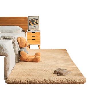 羊毛卧室床边地毯加厚毛绒榻榻米地垫整铺客厅房间U定制冬季保暖