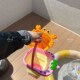户外沙滩儿童便i携折叠桶赶海挖沙铲耙水桶套装 浴室戏水海边玩具