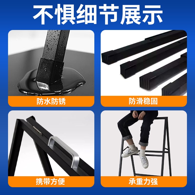 广告牌展示架海报架双面招t聘kt板展架立式落地式户外立牌宣传架