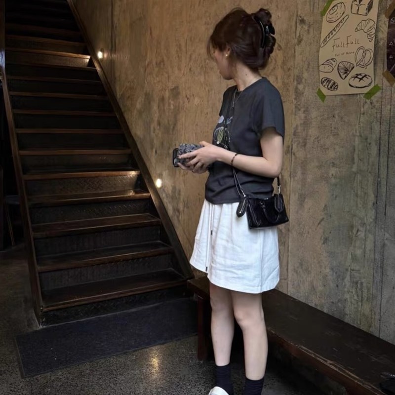 大尺码女装2025夏季新s款胖MM童趣系列亲肤透气圆领正肩短袖T恤上