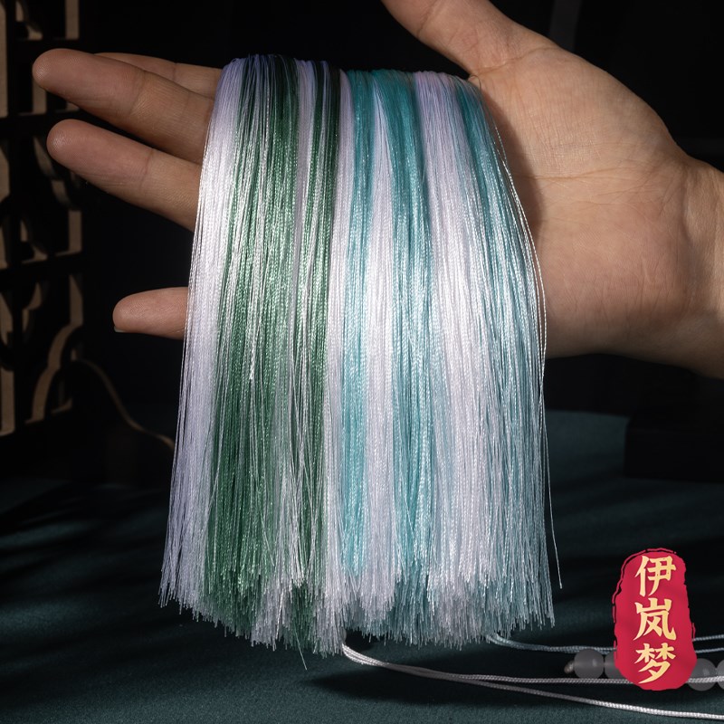 古风腰佩白玉莲花双色双流苏挂件压襟裙坠汉服旗袍V男女马面裙挂