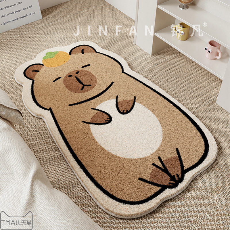 卧室床边地毯卡通地垫加厚男孩女孩客厅沙发P垫儿童房间防滑脚垫
