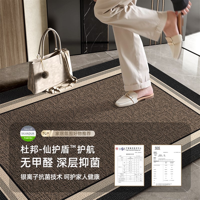 2025新款门垫入户脚垫门口耐脏可擦洗入户门地垫进U门入门地毯高