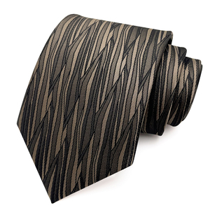 领带复古男士新郎婚礼晚宴商务西服咖色时尚穿P搭韩版职业校园正