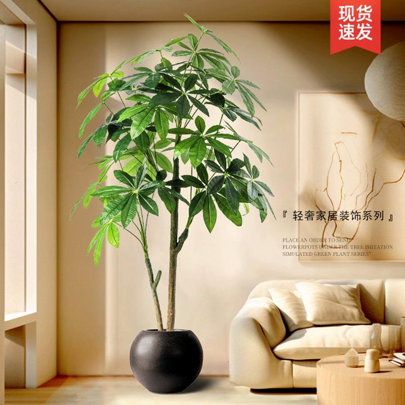 仿真绿植发财树高端轻奢客厅装饰品大型室内落地假树盆栽摆件植物