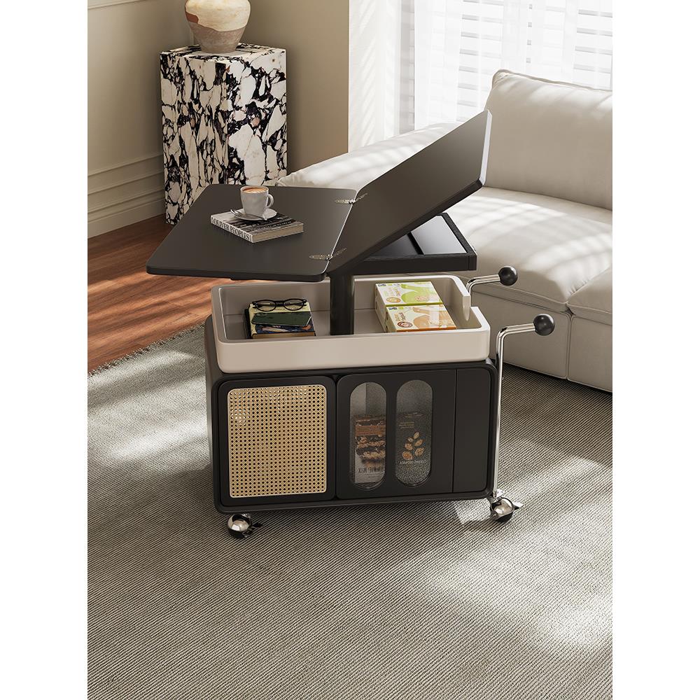 可移动边几茶几小户型折叠升降沙发边柜客厅家用小推车多功能茶桌