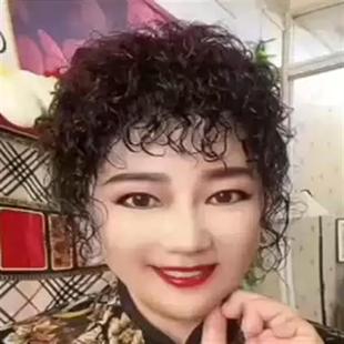 女士羊毛卷蓬松补发中老年补发古典补发头顶补发片女浏海假发片