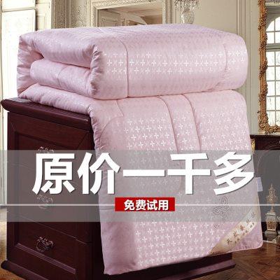 蚕丝被100桑蚕丝加厚冬被子10斤6夏凉空调被单双人全棉春秋被芯