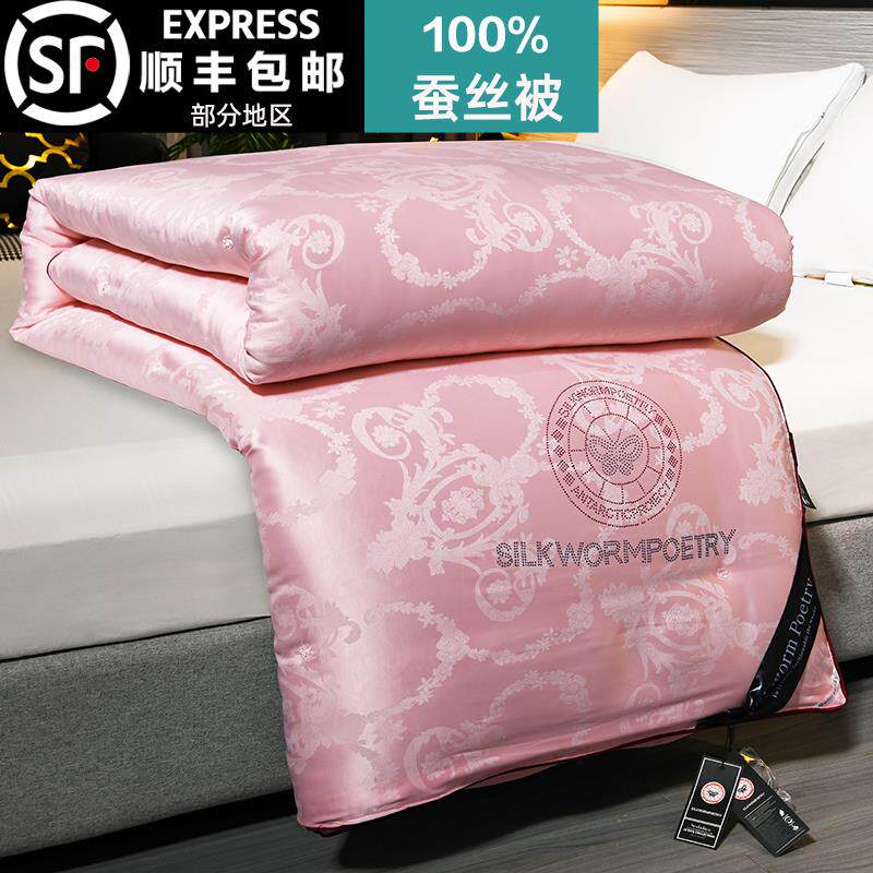 出口蚕丝被100桑蚕丝夏凉被薄空调被 春秋被棉被双人被子被芯冬被