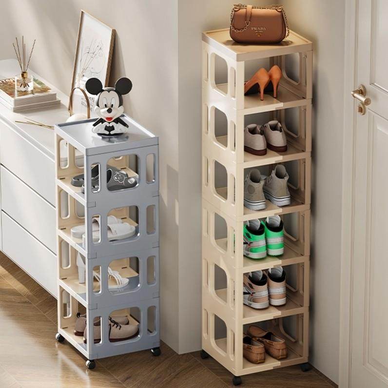 德国进口可折叠简易鞋架家用免安装门口多层夹缝鞋柜鞋子收纳神器,收纳整理,鞋子收纳架,淘宝优惠券,粉丝福利购,淘宝优惠卷