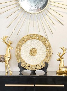 北欧鹿摆件玄关隔断柜装饰家居客厅电视柜房间布置小摆设乔迁礼物