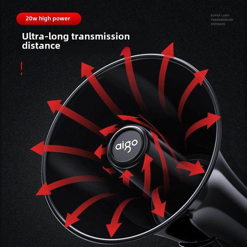 爱国者手持扩音器喇叭大功率喊话器摆摊充电叫卖扬声器大声公