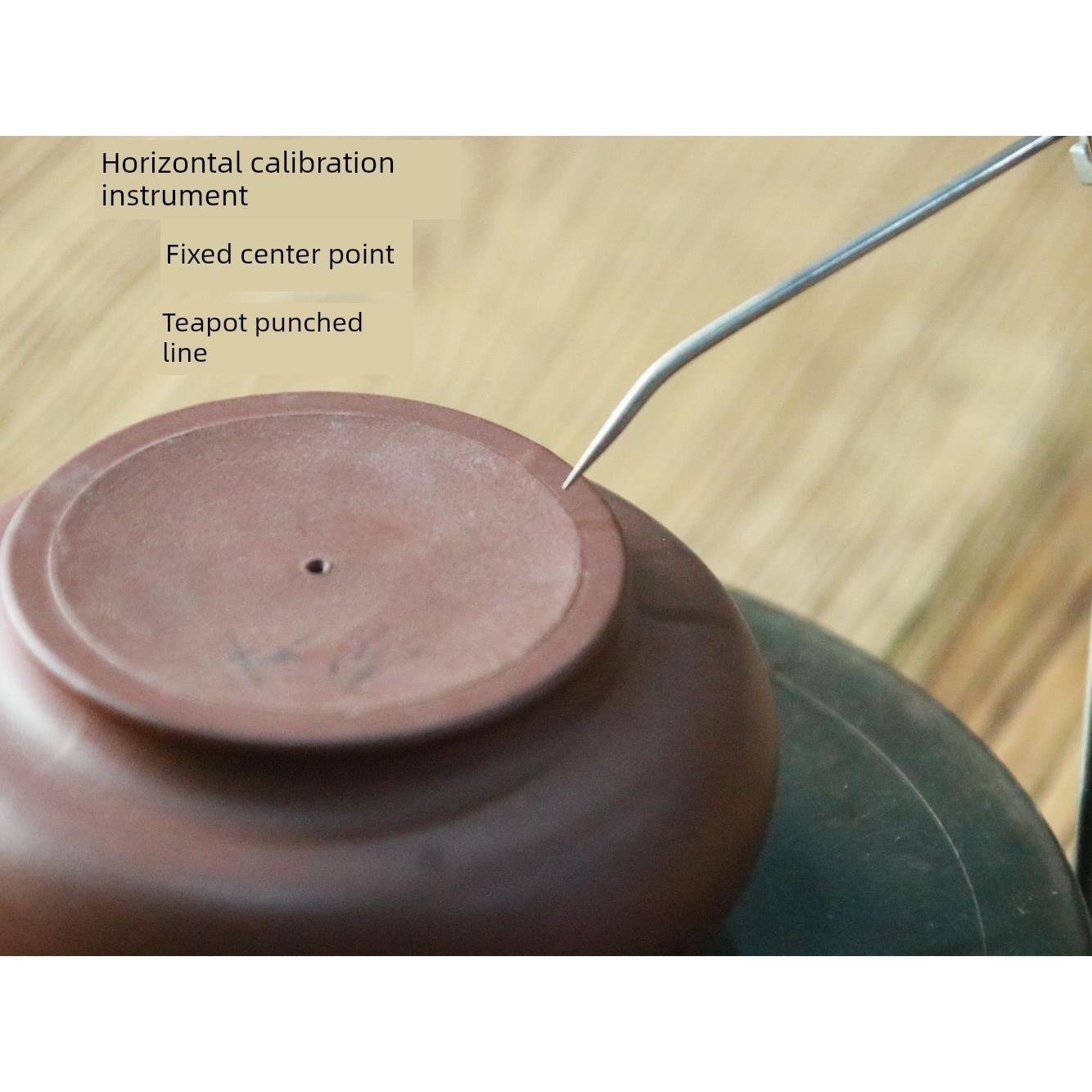 檀宫紫砂制茶壶宜兴纯手工茶壶壶身管线固定中心点水平校对偶器