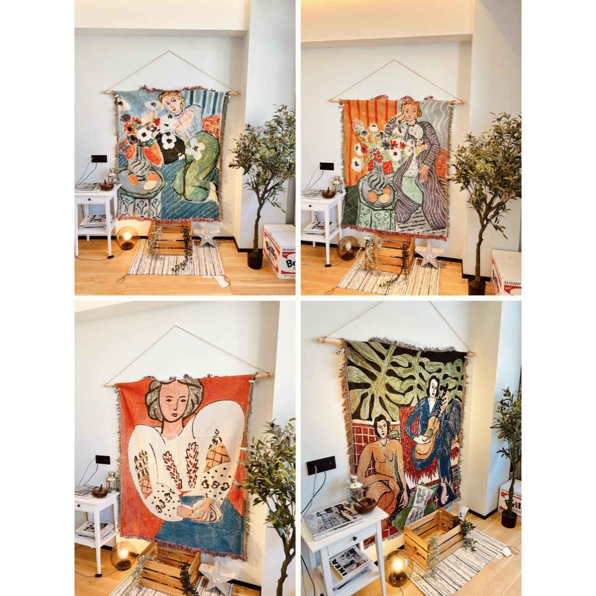 法国画家 挂毯 Henri Matisse 马蒂斯 民宿女装店 装修 画框毯