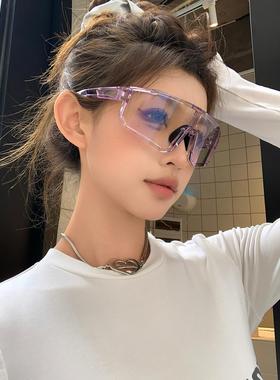 新型户外自行车眼镜，登山太阳镜，昼夜变色防紫外线眼镜，紫色太