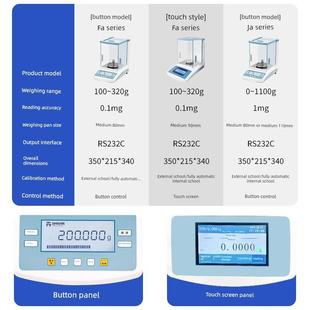 上海静海电子天平实验室0.1Mgfa1004/2004/3104N天平一点分析