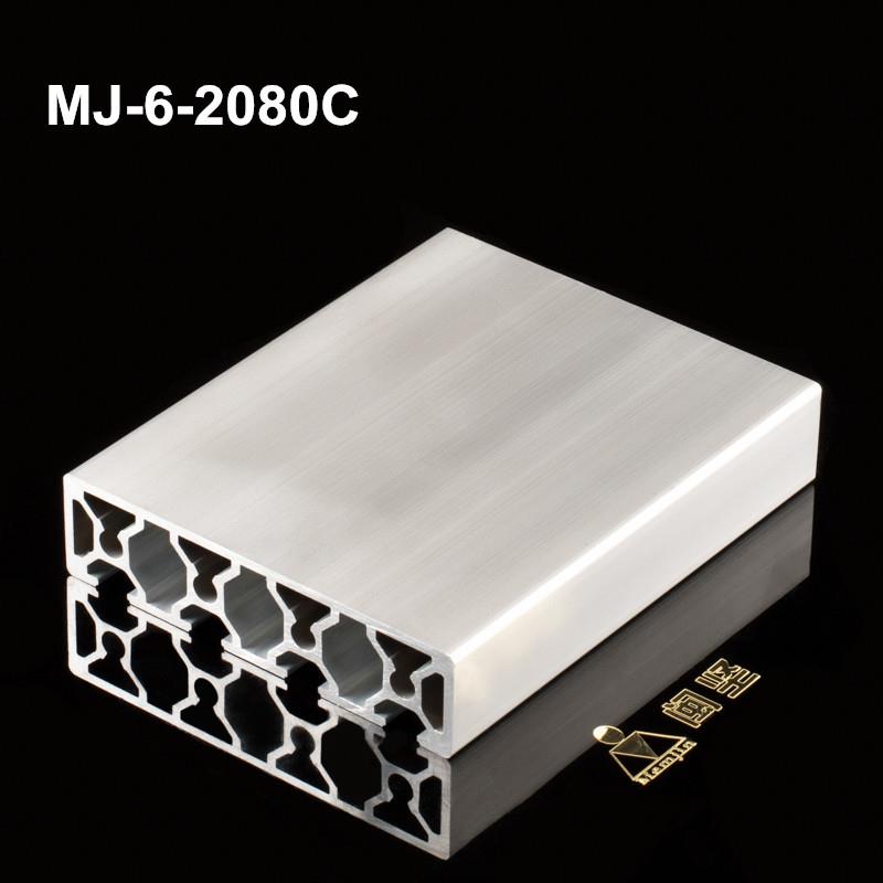 促销单封边铝型材2080C工业流水线操作台面专用铝合金型材精加工