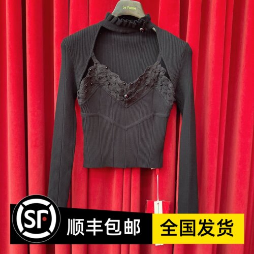 Le fame拉飞姆国内专柜代购 24 冬洛可可打底衫 LF24D51ZB371