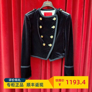 Le fame拉飞姆国内专柜代购 24 秋斯隆名门丝绒外套 FF24Q31SC008