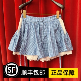 Le fame拉飞姆国内专柜代购 25 秋格子抽褶裙裤FF25Q31SP138