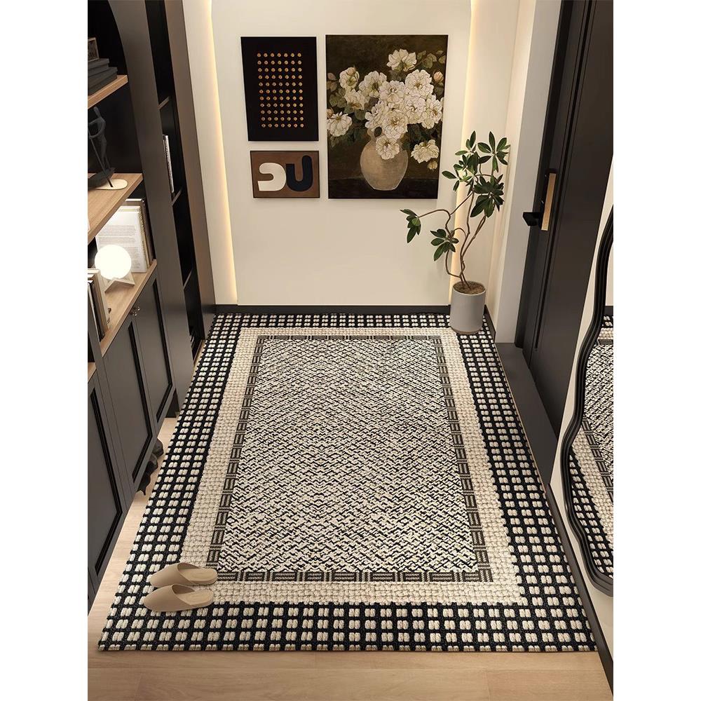 高级感入户门地垫轻奢脚垫家用进门新款入户门前地毯门厅玄关定制