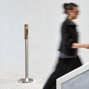 落地立式灭烟柱 户外公共场所吸烟区烟灰缸香烟头收集不锈钢定制