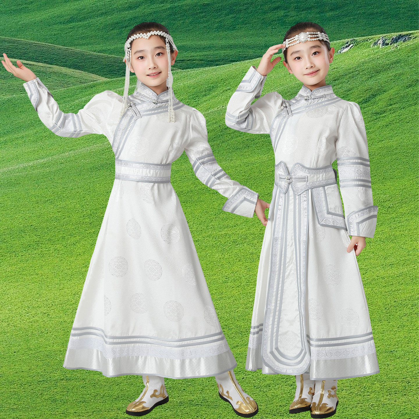 儿童蒙古袍少女云南贵州旅拍摄影