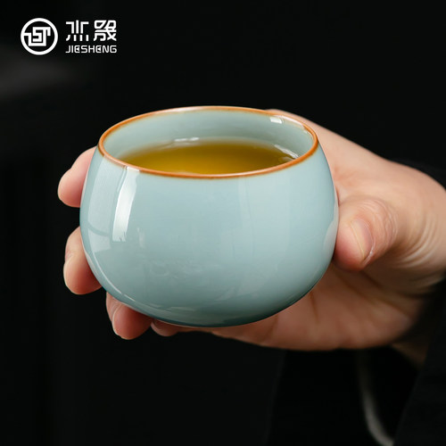 杰晟2026新款天青汝窑功夫茶具