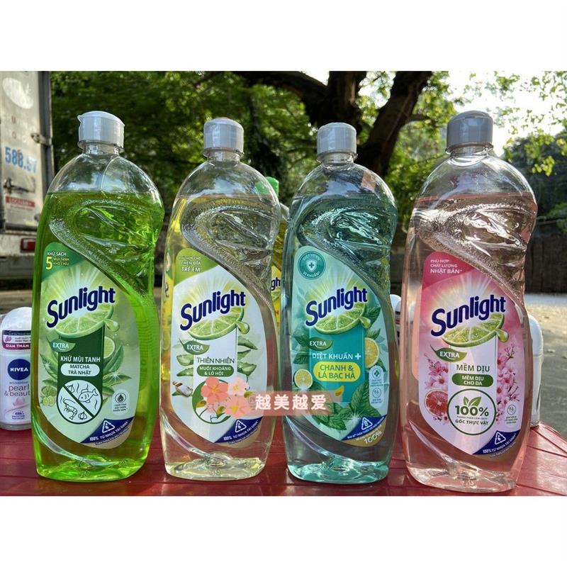 越南sunlight水果花香餐具洗洁精剂无残留不伤手nuoc rua che750g