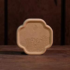 《北冥壶承》吸水干泡台茶道茶盘粗陶手工家用高端古风茶具茶器