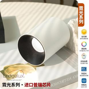 射灯防眩光家用客厅无主灯天花板免打孔小山丘洗墙射灯 由灯记明装