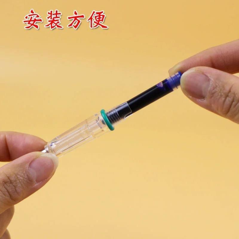 独角鹿墨囊200支钢笔墨囊可替换 可擦纯蓝小学生专用蓝黑色墨水墨