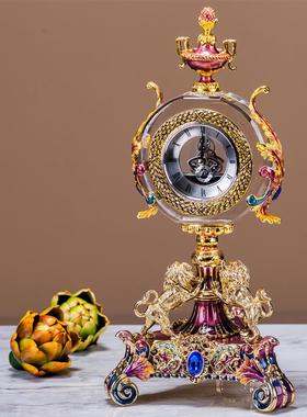 香舍西娜欧式座钟模型摆件