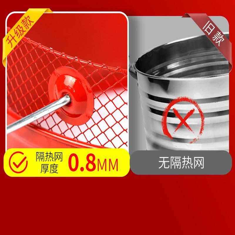 烧烤炉火盆乔迁新居入宅烤网圆形加厚取暖炉结婚火盆手提火炉摆摊