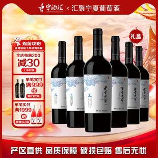 西夏王荣誉使节葡萄酒贺兰山东麓赤霞珠干红葡萄酒红酒礼盒装